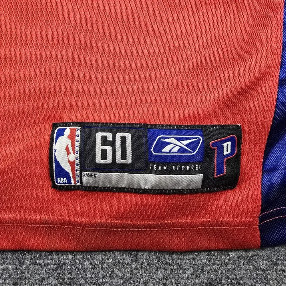 VTG Reebok Detroit Pistons Ben Wallace #3 NBA Swingman Jersey Men's 60 4XL Red